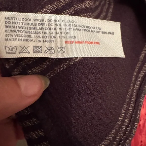 Fat Face Espresso/Taupe Striped Dress - Picture 12 of 12